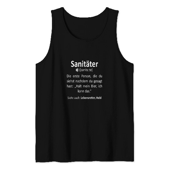 Paramedic Dictionary for Rescue Paramedic Tank Tops