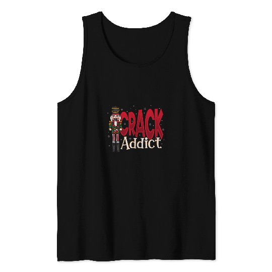 Crack Addict Nutcracker Christmas Squad Ballet Dance Tank Tops