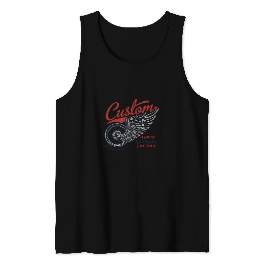Custom Motorcycle Pasadena californias Los Angeles Tank Tops