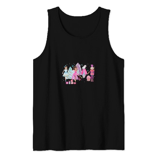 Christmas Nutcracker Ballet Sugar Plum Fairy Pajamas Girls Tank Tops