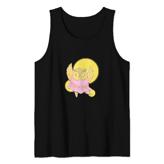 Ballet Dancer Owl Dancing Bird Ballerina Bird Owl Lover Tank Tops
