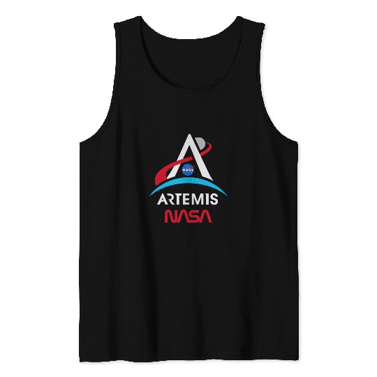 Lacrosse Gift NASA Artemis Mission Worm Logo Tank Tops