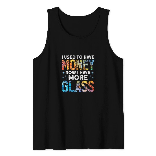 Funny stained glass art and stained glass artist Tank Tops
