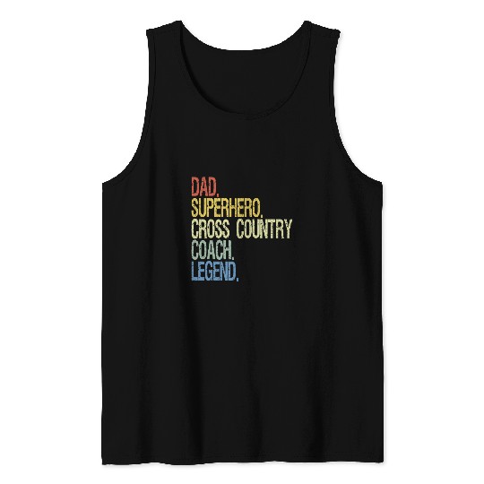 Cross country Coachs dad Tank Tops