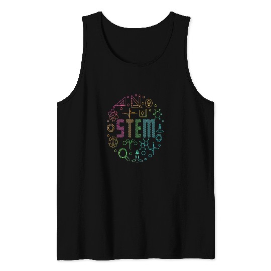 STEM Science Technology Engineering Math Teacher Tank Tops