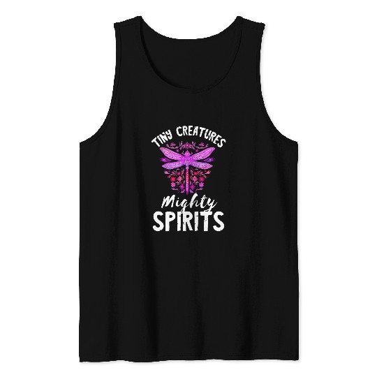 Nature Insect Tiny Creatures Mighty Spirits Dragonfly Tank Tops