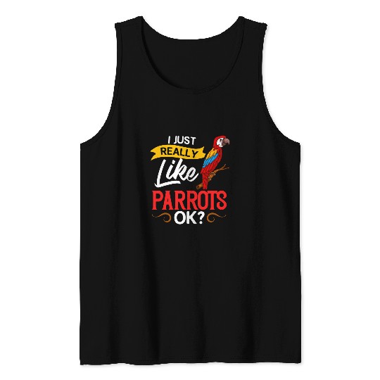 Parrot Bird Quaker African Gray Macaw Cage Tank Tops