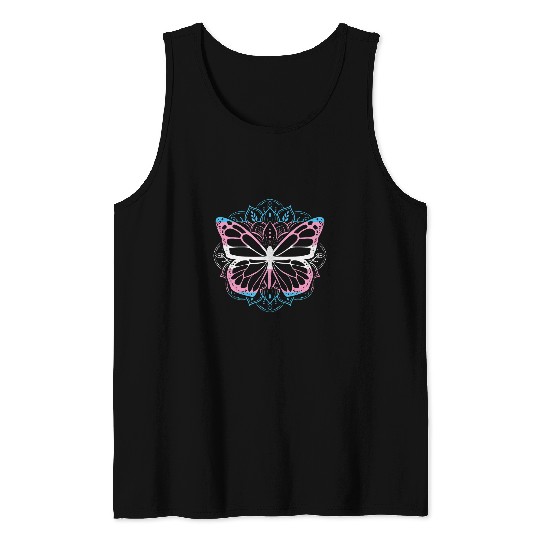 LGBTQ Pride Month Trans Rights Mandala LGBT Supporter 21 Tank Tops