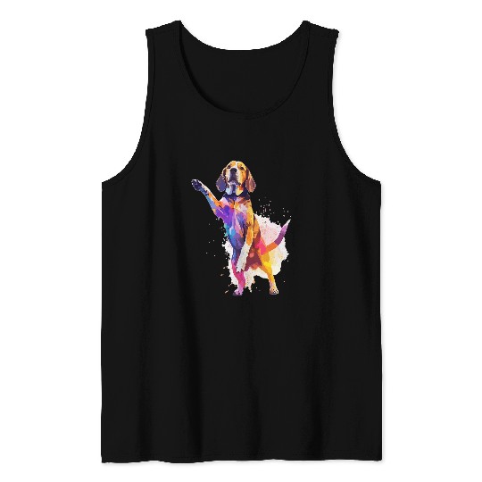 Dog Dance Competition Funny Dancing Beagle Dog Tank Tops