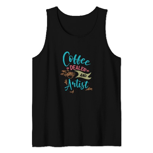 Coffee dealers And Artist Espresso And Latte Tank Tops