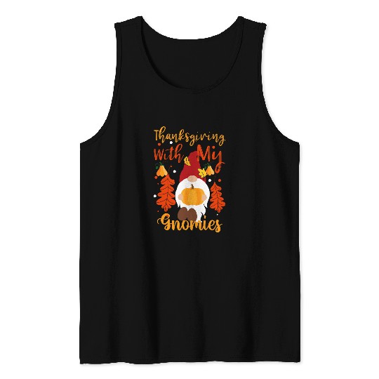 Turkey Autumn Fall Pumpkin Funny Thanksgiving Day Tank Tops