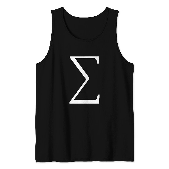 Sigma symbol sum of numbers in math physics and science 21 Tank Tops