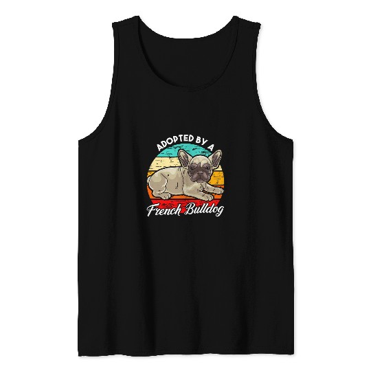 French Bulldog Adopted by a French Bulldog Frenchie Tank Tops