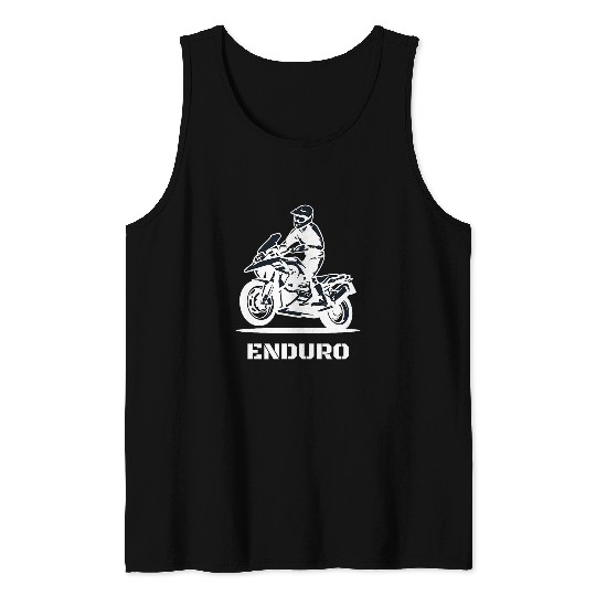 Enduro Motorcycle Biker Freedom Tank Tops
