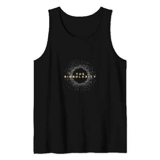 Singularity Worm Hole Mars Space Black Hole AI Big Data Tank Tops