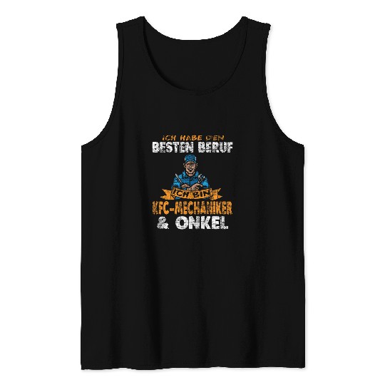 Mens Mechatronics Uncle Car Mechanic Screwdriver Tank Tops