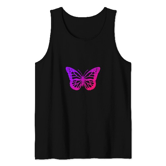 Sunset Cool Butterfly 2Beautiful Flying Fairycore Grunge Tank Tops