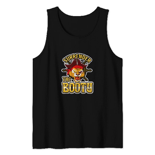 Surrender The Booty Pirate Costume Tank Tops