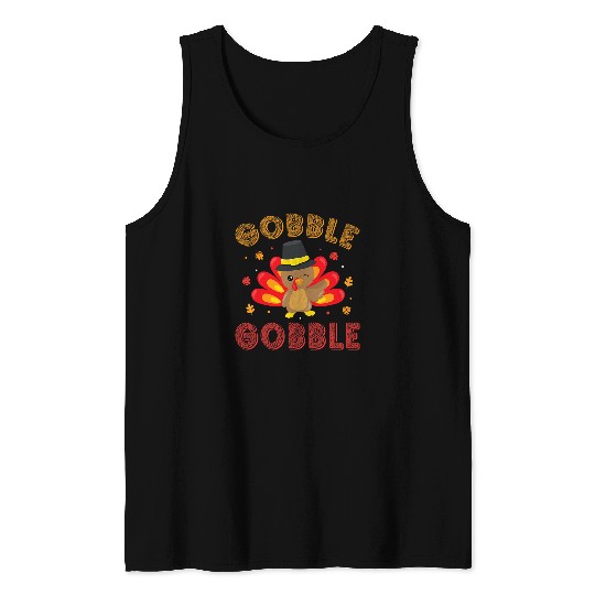 Thanksgivings Day 2Gobble Gobble Turkey Tank Tops