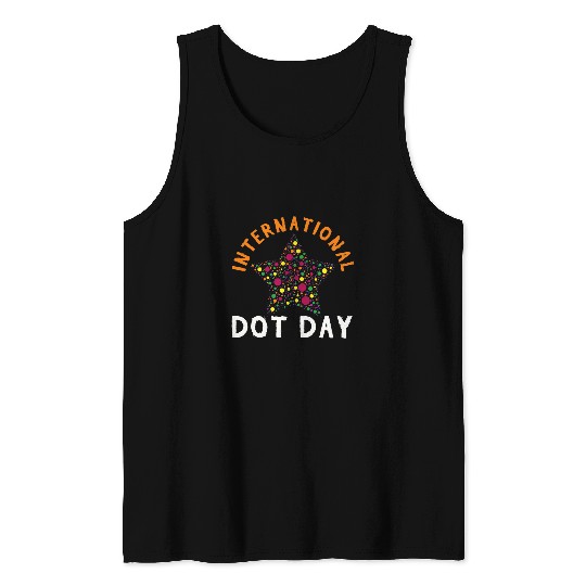 Colorful Pattern Star September International Dot Day 1 Tank Tops