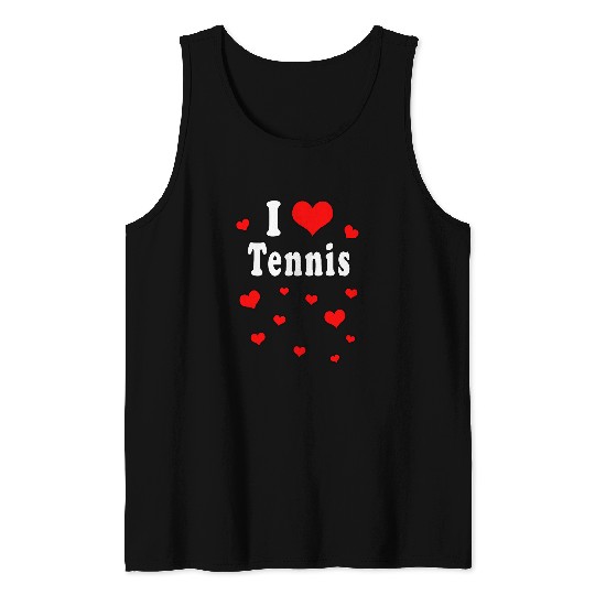 I Love Tennis Tank Tops