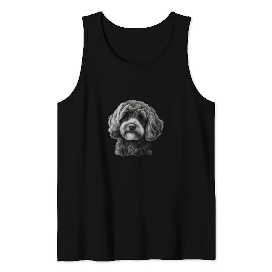 Cavapoo Dog Cavalier King Charles and Poodle dog 1 Tank Tops