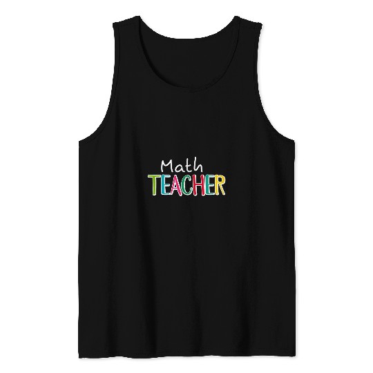 Math Teacher Mathematician Algebra Calculus Trigonometry 21 Tank Tops