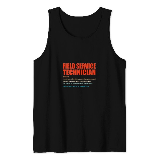 Field Service Technician vintages Definition Wizard Magician Tank Tops