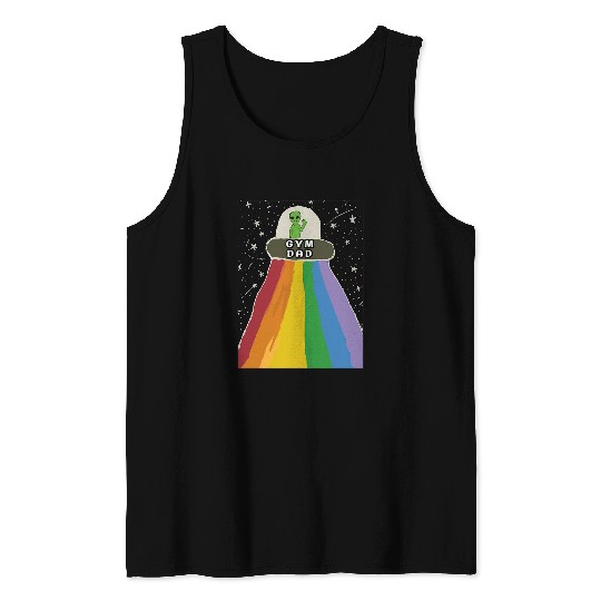 Mens ALIEN GYM DAD Tank Tops