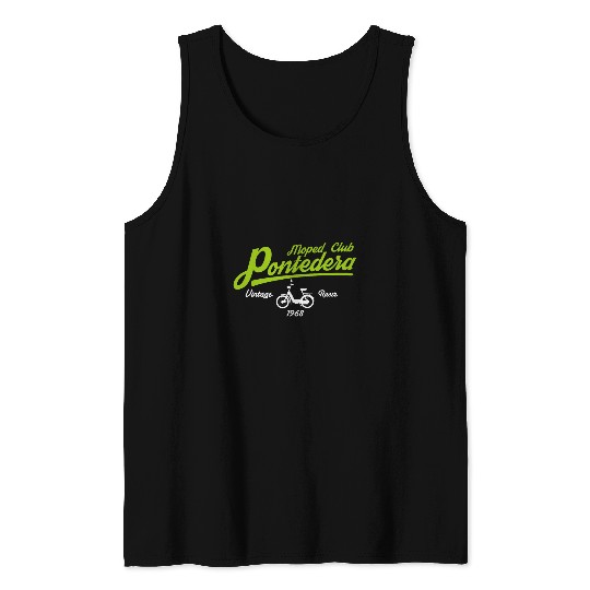 Mens Ciao Legendary Bravo Motorcycle Moped 1968 80s Vintage Tank Tops