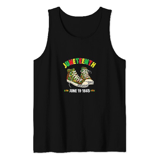 Juneteenth June 19 1865 Black AfricanAmerican Independence Tank Tops