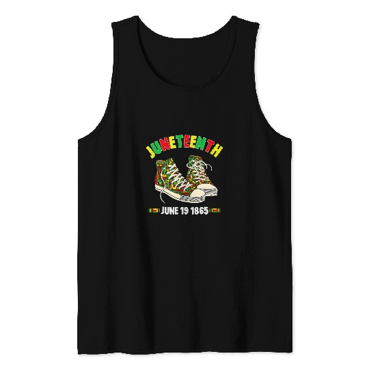 Juneteenth June 19 1865 Black AfricanAmerican Independence Tank Tops