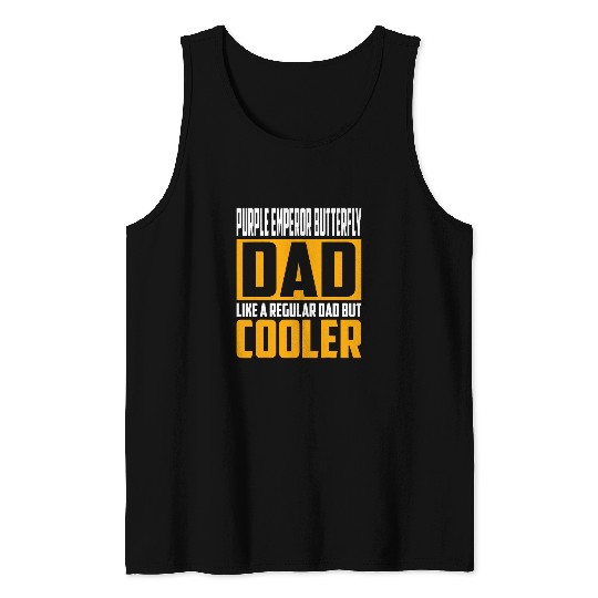 Mens Purple Emperor Butterfly Dad 2Like a Regular Dad but Cooler 21 Tank Tops
