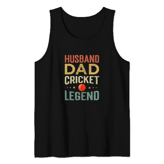 Husband Dad Cricket Legend Tank Tops