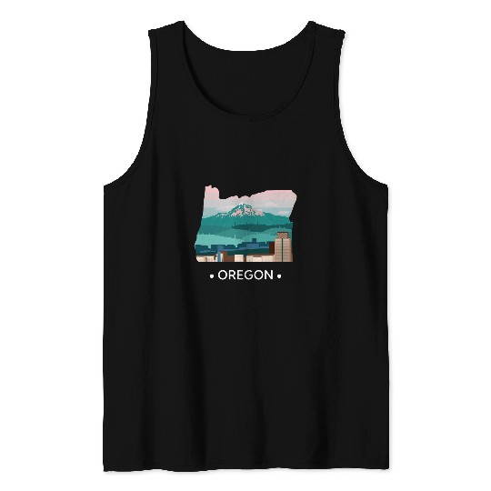 Oregon The Beaver State Tank Tops