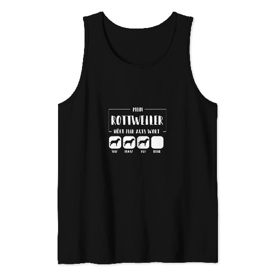 Dog Rottweiler Mein Rottweiler Histen auf Wort Rottweiler Dog Gift Tank Tops
