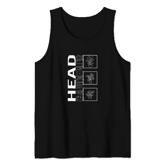 Head Gardener Garden Plant Gardening Lover Botanist Gift Ve Tank Tops