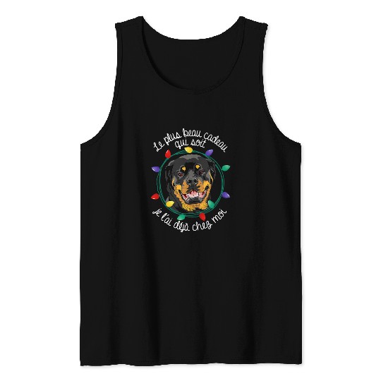 Dog Rottweiler Christmas Gift for Dog Lovers Tank Tops