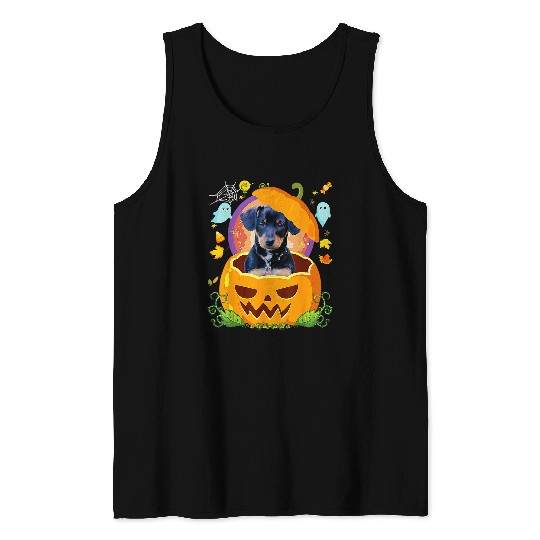 Chiweenie Witch Pumpkin Halloween Dog Lover Funny 11 Tank Tops