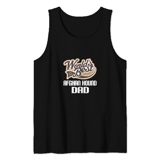 Mens Afghan Hound Dog Dad Gift Tank Tops