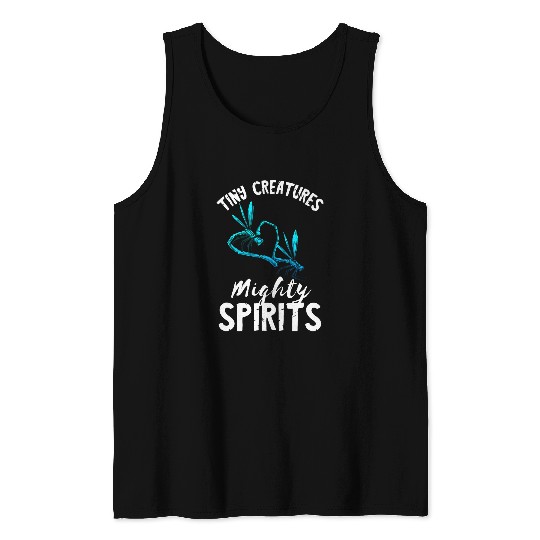 Tiny Creatures Mighty Spirits Nature Insect Dragonfly Tank Tops
