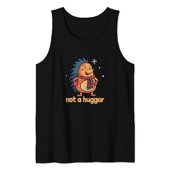 Lacrosse Gift Not A Hugger Spiky Porcupine Tank Tops