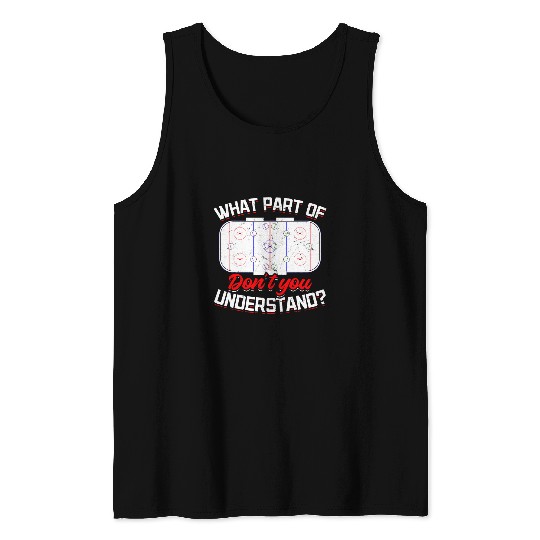 Ice Hockey Coachs Hockey Tactics Tank Tops
