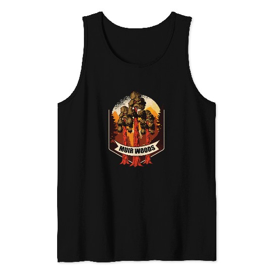 Muir Woods National Monument Art californias Redwood Park Tank Tops