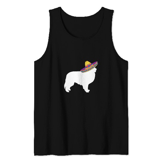 Great Pyrenees Sombrero Cinco De Mayo Funny Dog Tank Tops