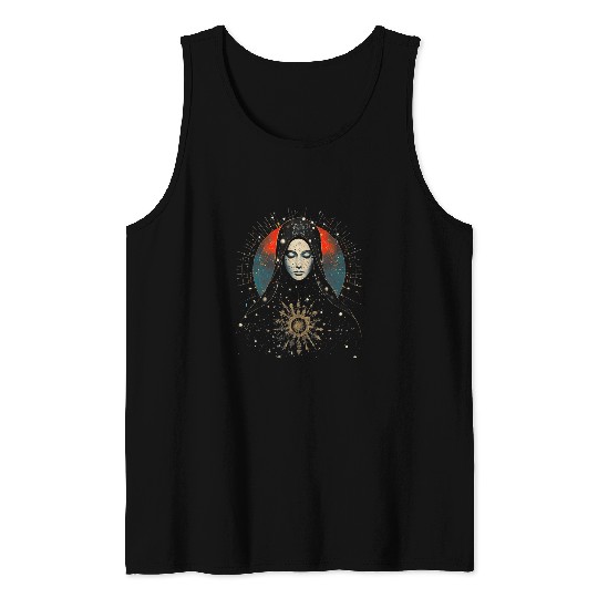 Mother Mary Christmas Peace Meditation Catholic Christian 40 Tank Tops