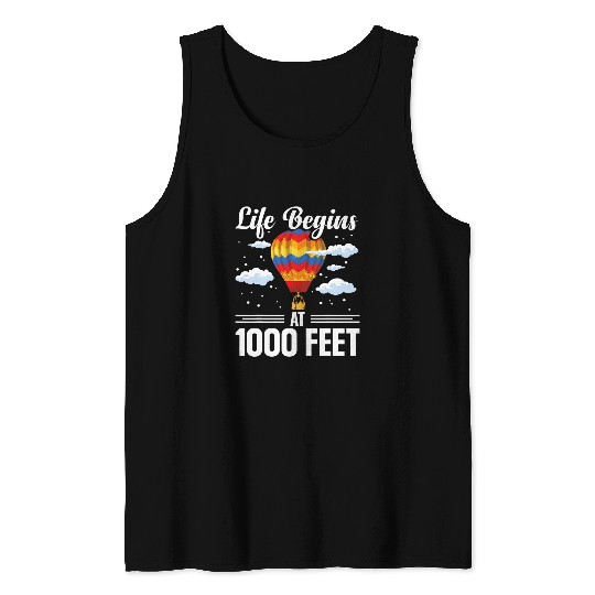 Hot Air Ballooning Lover Ballooning Earring Balloon Pilot Tank Tops