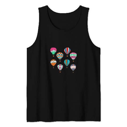 Hot Air Balloons Cute Tank Tops