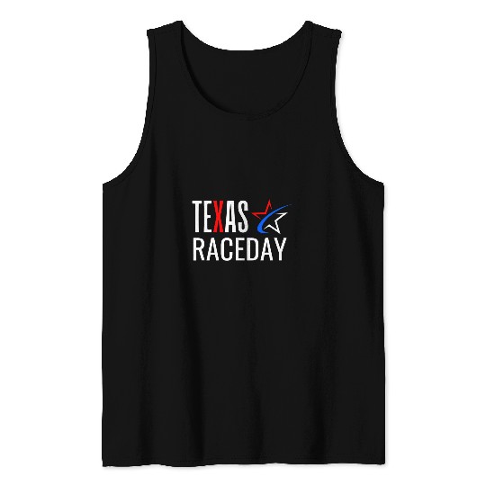 Texas Speedway Raceday Car Racing Racetrack Motor Sports Tank Tops
