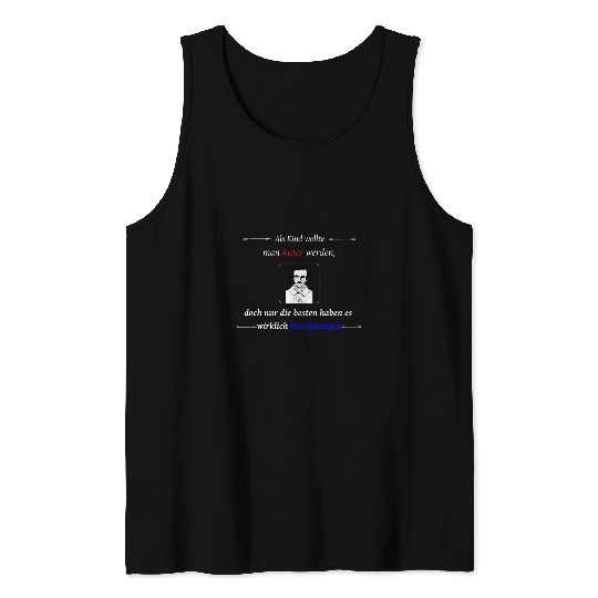 Blogger Writer Edgar Allan Poe Author Gift Idea Tank Tops